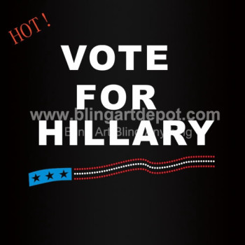 Vote For Hillary Rhinestone Transfers Vote For Hillary Rhinestone Transfers